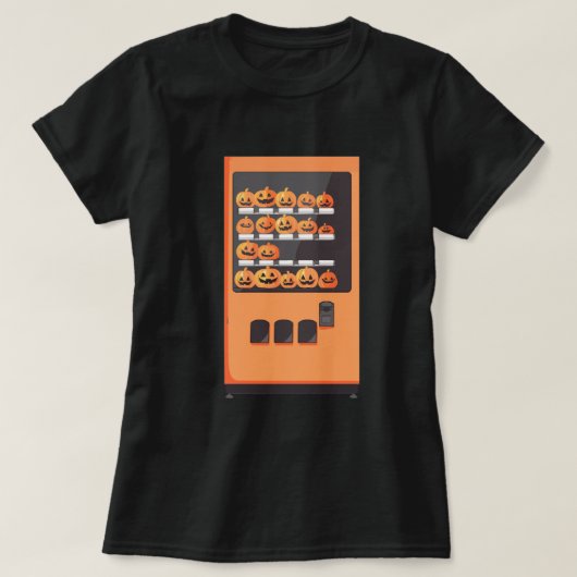 Machine de vente de citrouilles T-shirt mignon d'H (Design devant)