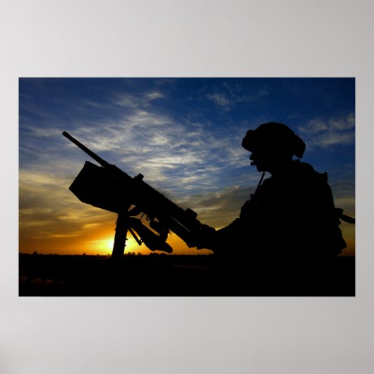 Machine Gunner Poster (Voorkant)