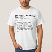 Machine Learning Engineer - "Robot Overlord in Tra T-shirt (Voorkant)
