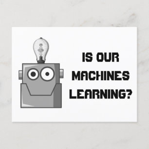 Machine Learning Technology Humor Briefkaart