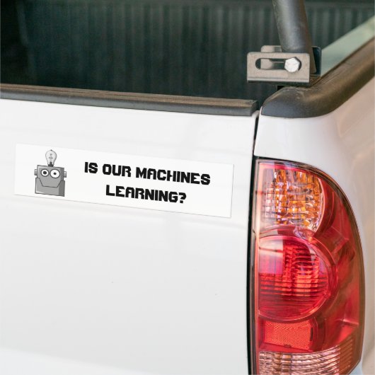 Machine Learning Technology Humor Bumpersticker (Op Truck)
