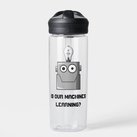 Machine Learning Technology Humor Waterfles (Voorkant)