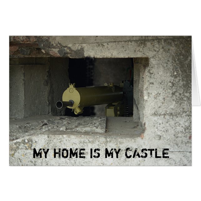 Machine Pistool Kaart (Voorkant Horizontaal)