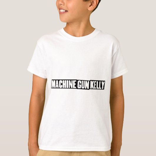 Machine Pistool Kelly - MGK Zwart Logo T-shirt (Voorkant)
