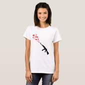 Machine Pistool Love Red T-shirt (Voorkant volledig)