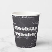 Machine Teacher Papieren Bekers (Voorkant)
