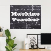 Machine Teacher Poster (Thuiskantoor)