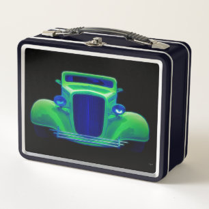 Machine verte - Lunchbox métallique