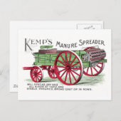 machine voor het verspreiden van mest briefkaart (Voorkant / Achterkant)