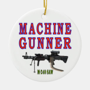 MACHINEGEWEERDER M-240 KERAMISCH ORNAMENT
