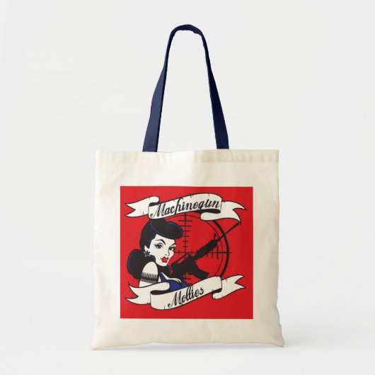 Machinegun Mollies canvas tas (Voorkant)