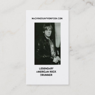 MACHINEGUN THOMPSON CARD VISITEKAARTJE