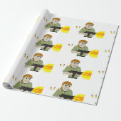 machinegunner cadeaupapier (Uitgerold)