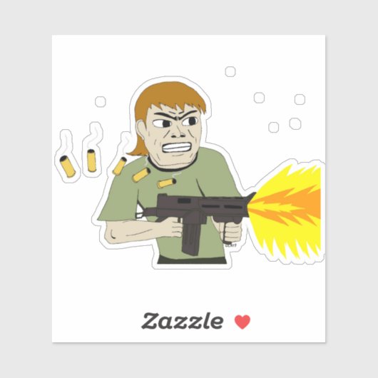 machinegunner sticker (Vel)