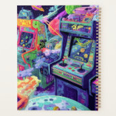 Machines de jeux vidéo rétro dans l'espace (Dos)