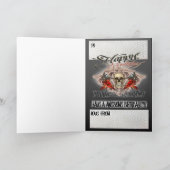 Machines de tatouage crâne de carte d'anniversaire (Intérieur)