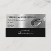 Machines en metalen fab visitekaartje (Voorkant)