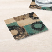 Machines II Vierkante Kartonnen Onderzetter (Schuin)