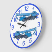 Machines lourdes horloge murale acrylique (Angle)