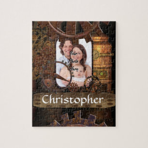 Machines voor gepersonaliseerde steampunk legpuzzel