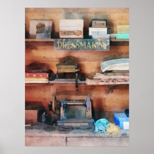 Machines voor het vervaardigen en naaien poster (Voorkant)