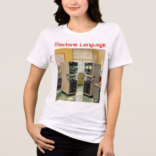 “Machinetaal” - Humoristische Technologie Tri-Blend Shirt
