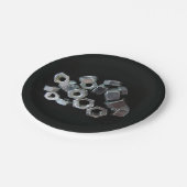 Machinetschroefdraad voor noteren en Collecties Bo Papieren Bordje (Gekanteld)