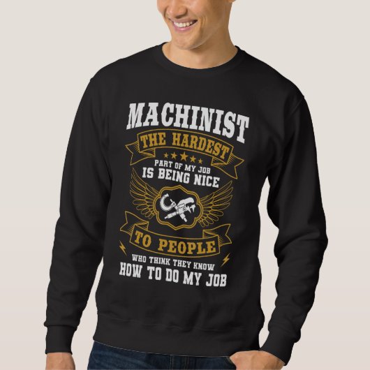 Machinist Beroep CNC Machine Tools Operator Ma Trui (Voorkant)