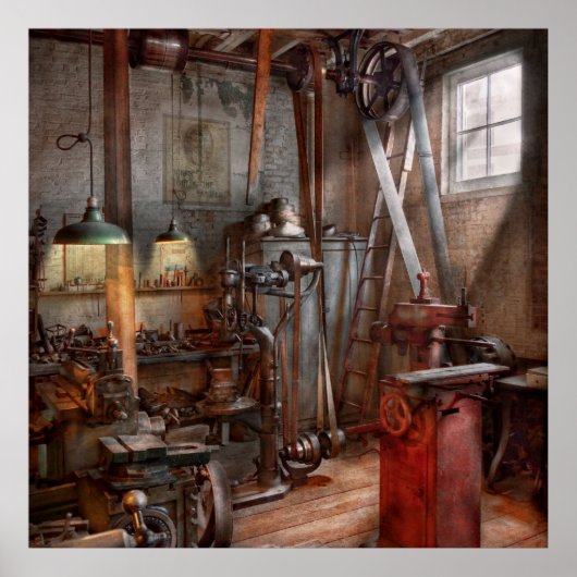 Machinist - De moderne workshop Poster (Voorkant)