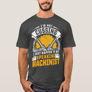 Machinist die CNC-werktuigmachine spreekt T-shirt