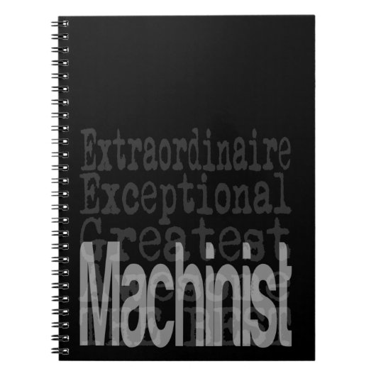 Machinist Extraordinaire Notitieboek (Voorkant)