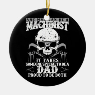 Machinist Funny Joke Humor CNC Papa Gift Keramisch Ornament