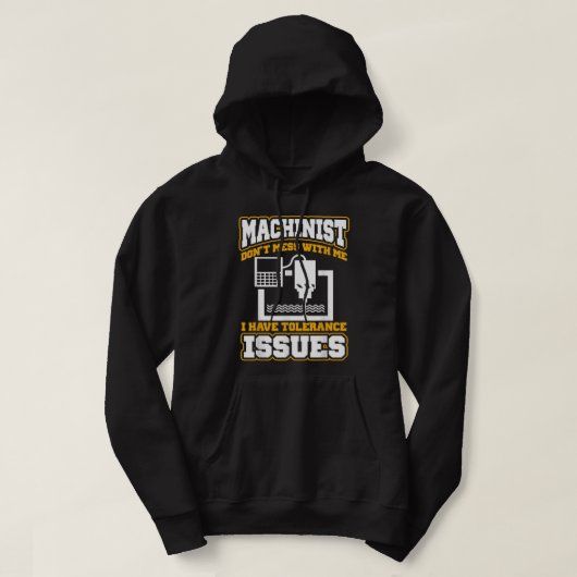Machinist grappige machinist hoodie (Design voorkant)