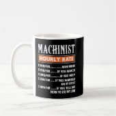 Machinist Hourly Rate, Funny Machnists Koffiemok (Links)