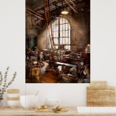 Machinist - Ik hou van grote gereedschappen Poster (Keuken)