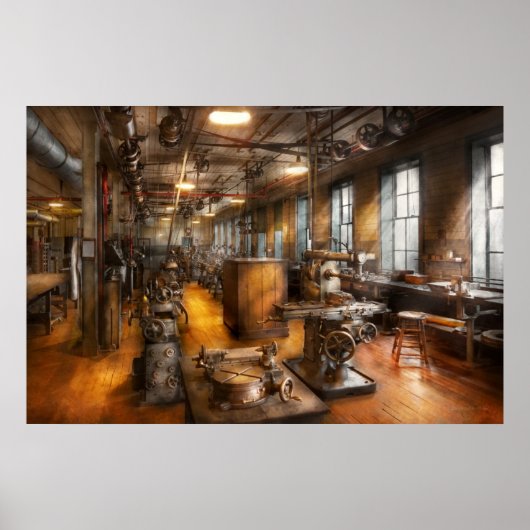 Machinist - Industriële maatschappij Poster (Voorkant)
