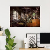 Machinist - Lathe - Een lange baan Poster (Thuiskantoor)