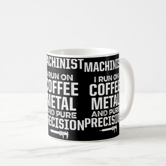 Machinist Machine Operator Tools Machining Enthusi Koffiemok (Voorkant rechts)