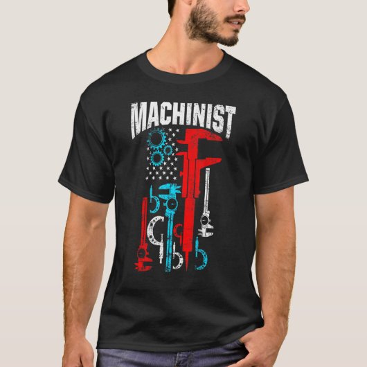 Machinist Machinebediener Verspaning 53 T-shirt (Voorkant)