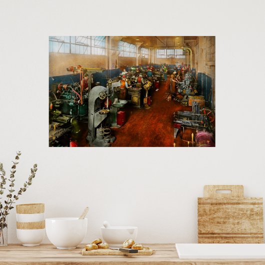 Machinist - Machinisten in opleiding 1918 Poster (Keuken)