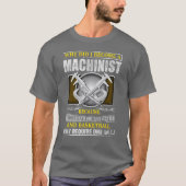 Machinist Mechanisch Mechanisme Engineer T-shirt (Voorkant)