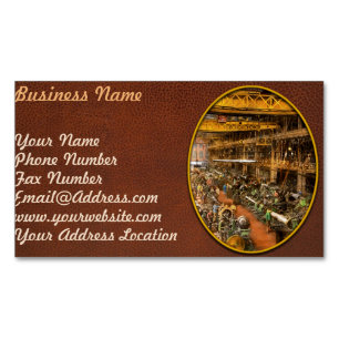 Machinist - Oorlog - in de kanonfabriek in 1917 Magnetisch Visitekaartje