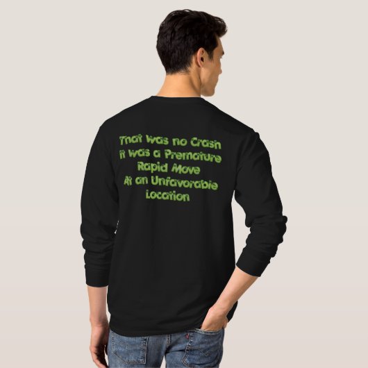Machinist T-Shirt dat geen Crash was (Achterkant volledig)
