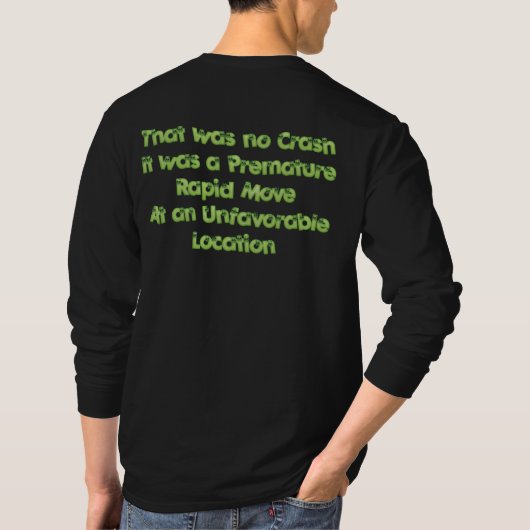 Machinist T-Shirt dat geen Crash was (Achterkant)