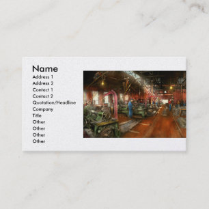 Machinist - Uitpompen van delen 1905 Visitekaartje