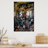 Machinist - Veel oude machines Poster (Keuken)