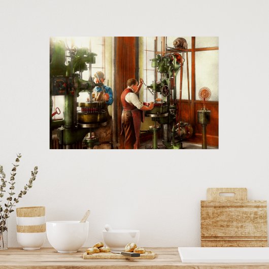 Machinist - Wanneer precisie belangrijk is 1919 Poster (Keuken)