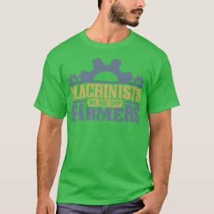 Machinistenparen zijn chipboer en ingenieur CNC T-shirt