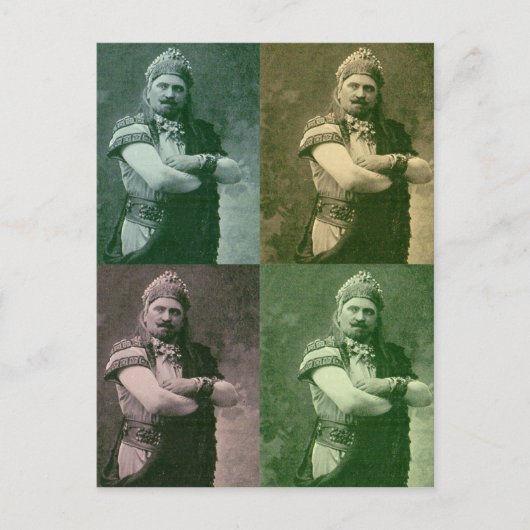 macho man briefkaart (Voorkant)