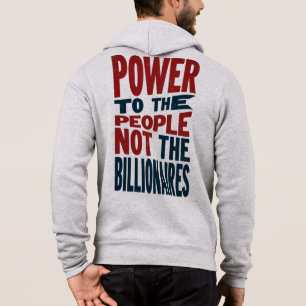 Macht aan het volk, niet aan de rijken - Protestsl Hoodie